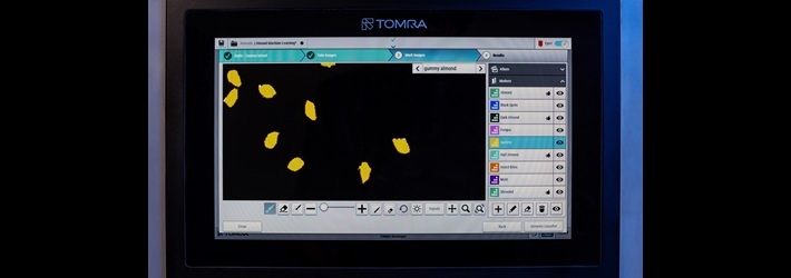 TOMRA 4C坚果分选机上分类器的截图