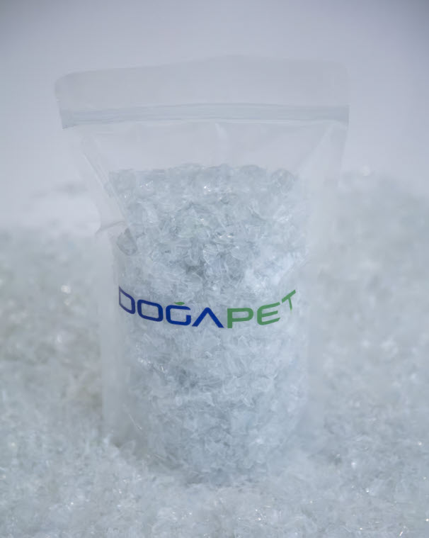 印有Doğa PET标识的PET碎片包装